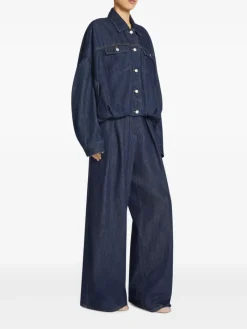 Jeans>DRIES VAN NOTEN Wide Pleated Jeans