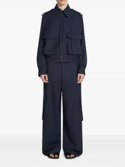 Pants>DRIES VAN NOTEN Wide Pleated Pants