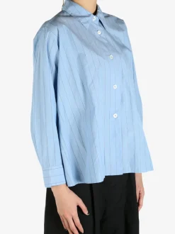 Shirts>MARGARET HOWELL Wide Stripe Swing Shirt
