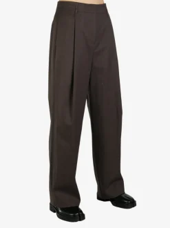 Pants>AMOMENTO Wide Tuck Pants