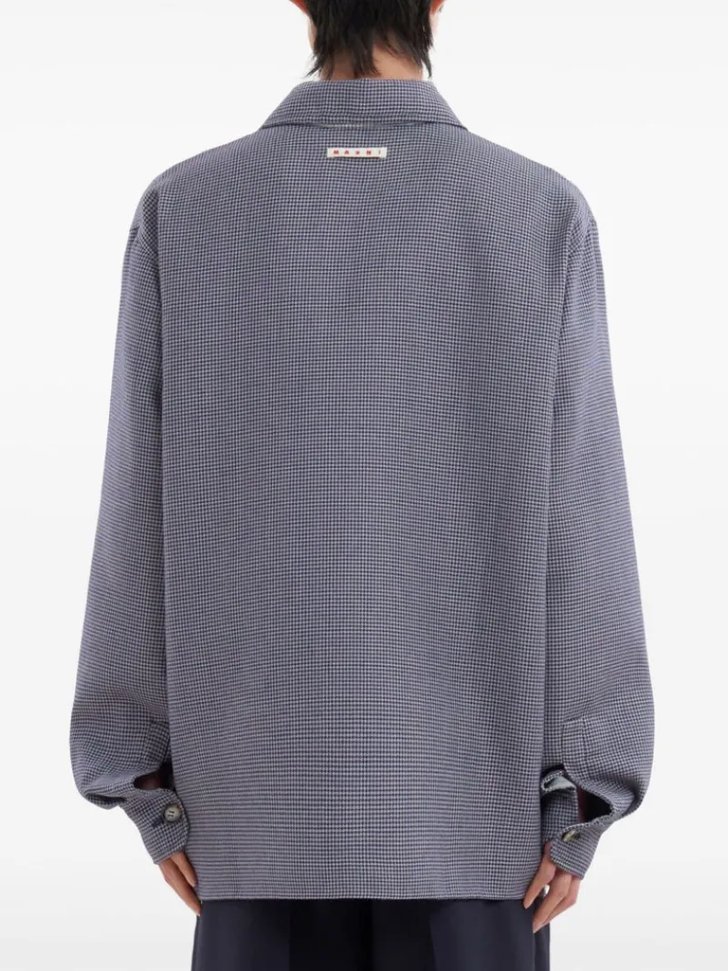 Shirts>MARNI With Cropped Hem Organic Poplin Shirt