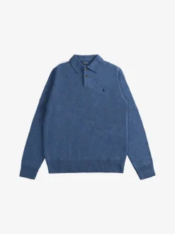 Shirts>POLO RALPH LAUREN Wool Blend Long Sleeve Polo