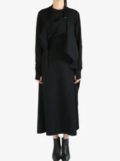 Dresses>Y'S Wool Gabardine Apron Dress