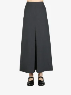 Skirts>AURALEE Wool Kid Mohair Hop Sack Slit Skirt