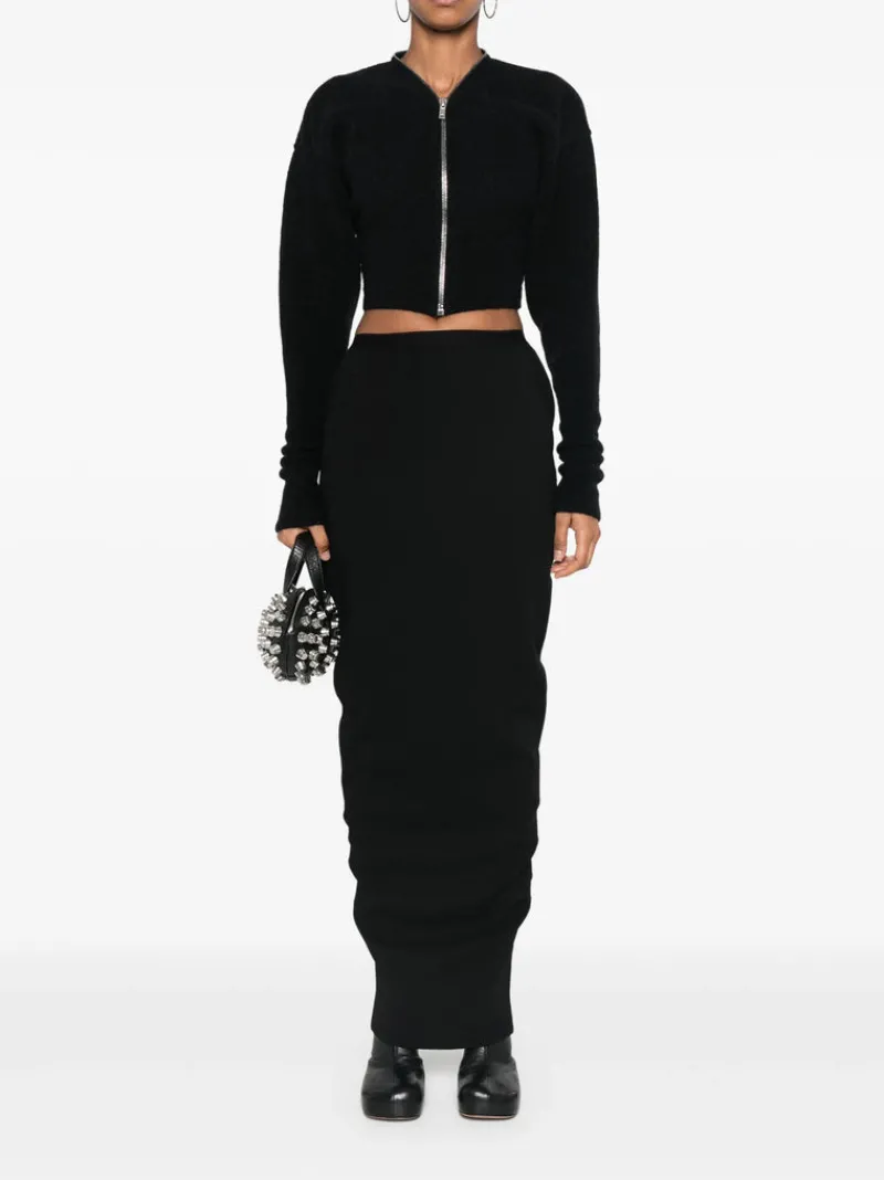 Skirts>RICK OWENS Wool Pillar Long Skirt