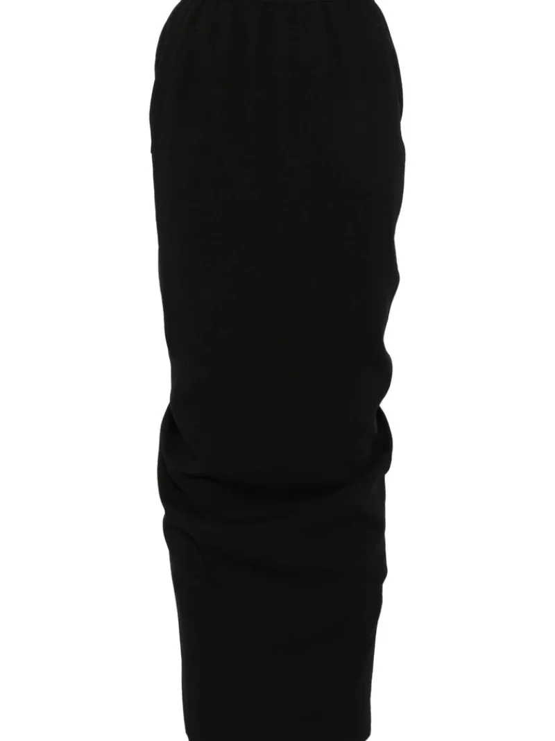 Skirts>RICK OWENS Wool Pillar Long Skirt
