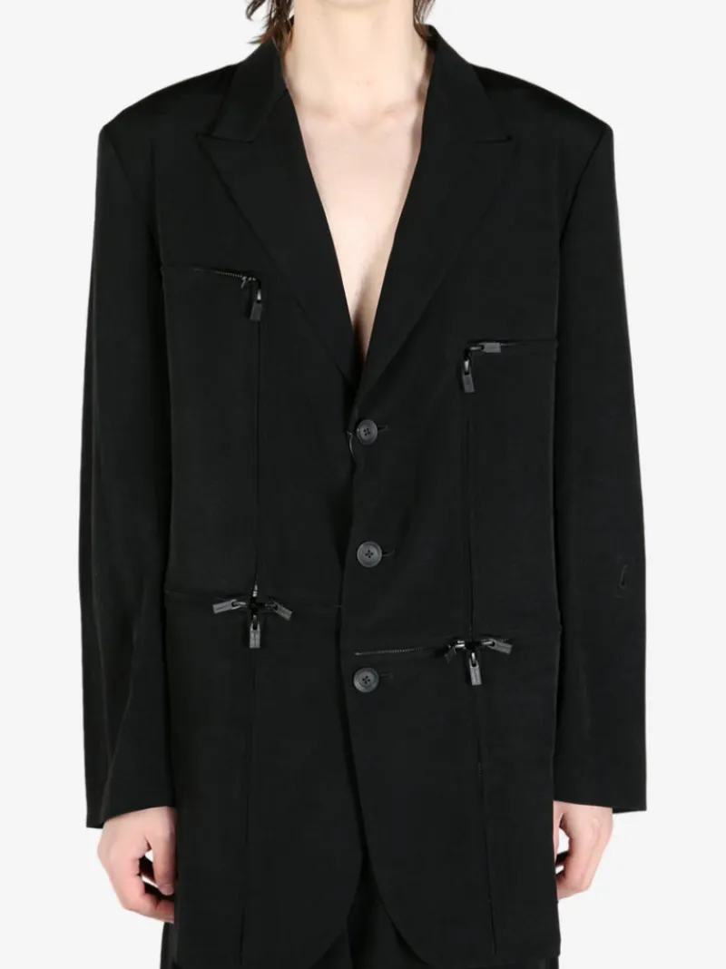 Suits & Blazers | Jackets & Coats>YOHJI YAMAMOTO POUR HOMME Zip Detail Jacket