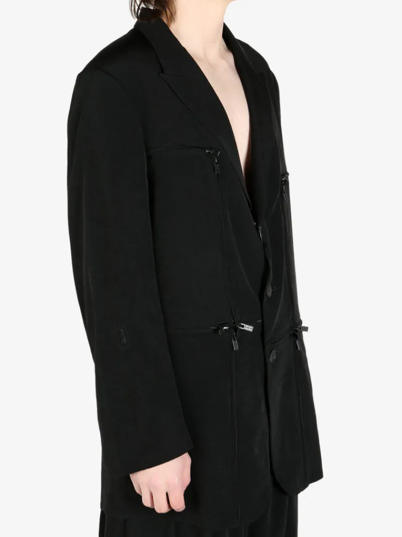 Suits & Blazers | Jackets & Coats>YOHJI YAMAMOTO POUR HOMME Zip Detail Jacket