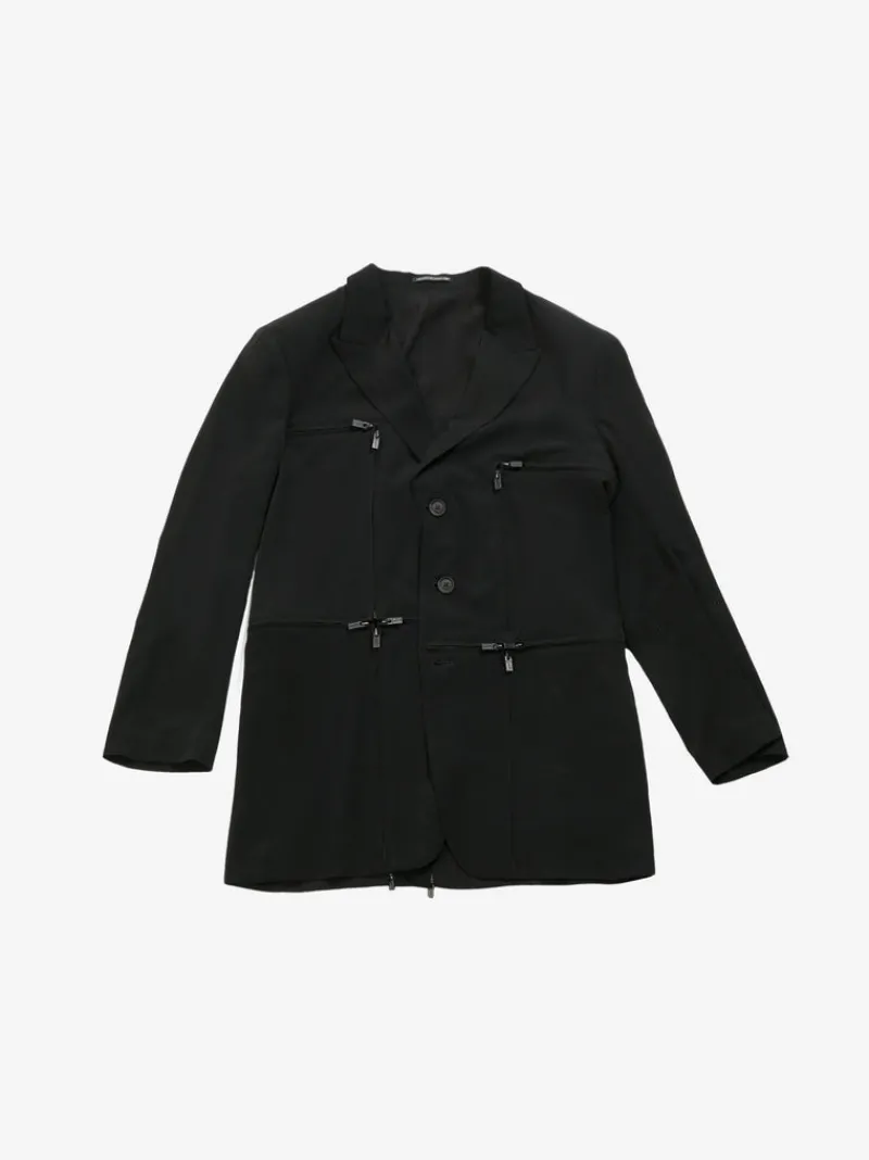 Suits & Blazers | Jackets & Coats>YOHJI YAMAMOTO POUR HOMME Zip Detail Jacket